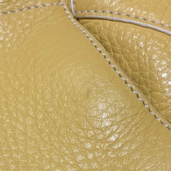 COLE HANN (MEDIUM) YELLOW PEBBLED LEATHER SHOULDER BAG ASIS - Picture 15 of 15